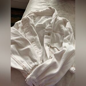 Emory Park White Jean Jacket
